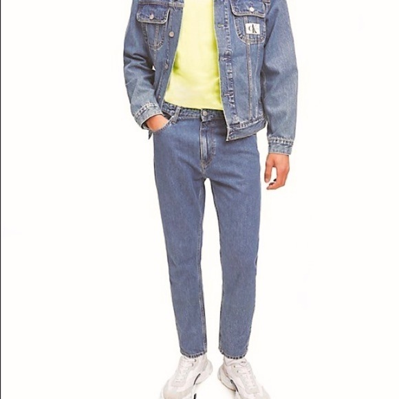 CALVIN KLEIN Relaxed 40x30 Straight Jeans Denim - Picture 1 of 7